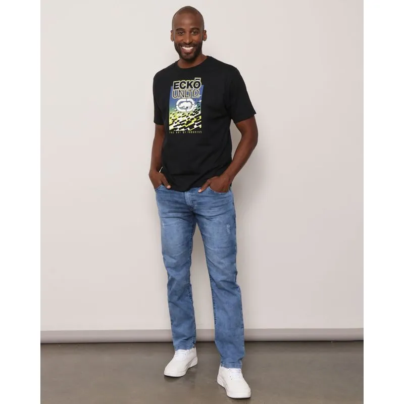 Calça Jeans Masculina Slim Azul 44