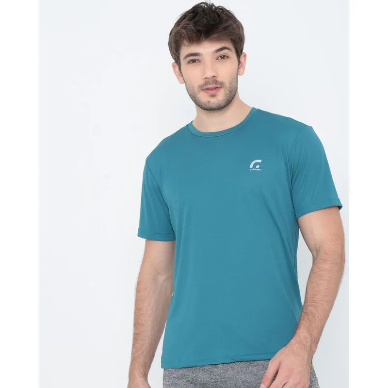 Camiseta Masculina Esportiva Básica Verde Petróleo 22121000852172UN