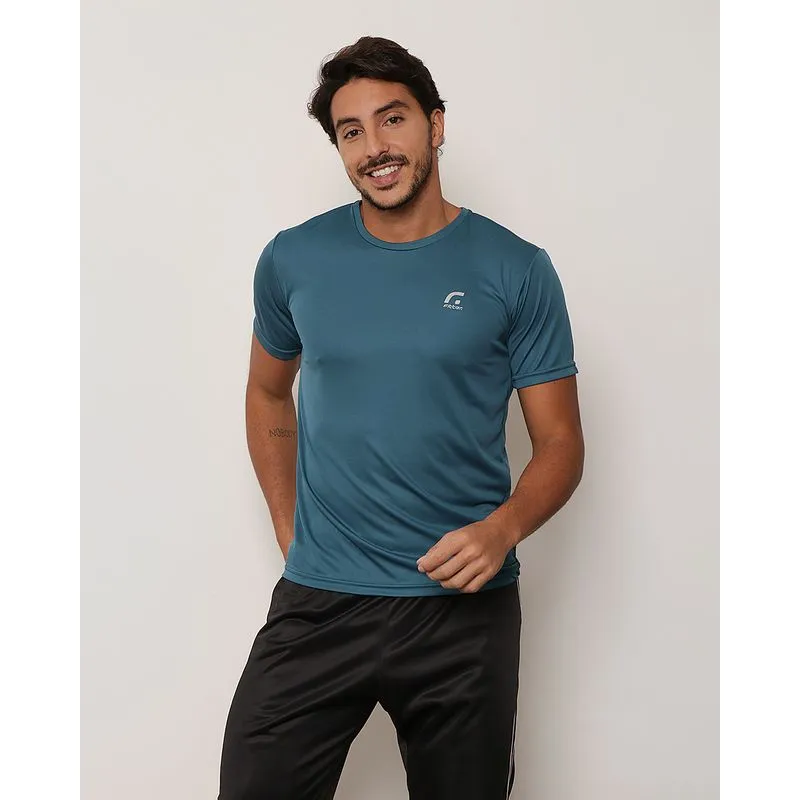 Camiseta Masculina Esportiva Manga Curta Verde G