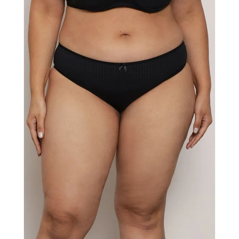 Calcinha Plus Size Feminina Avulsa Biquíni texturizada Preta G
