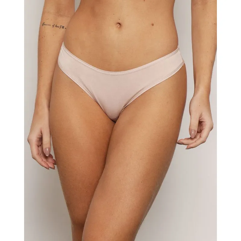 Calcinha Feminina Fio Duplo Bege G