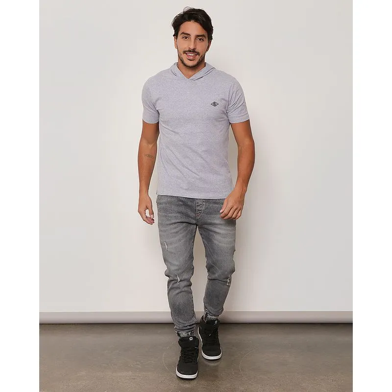 Calça Jeans Masculina Jogger Puído Preto GG