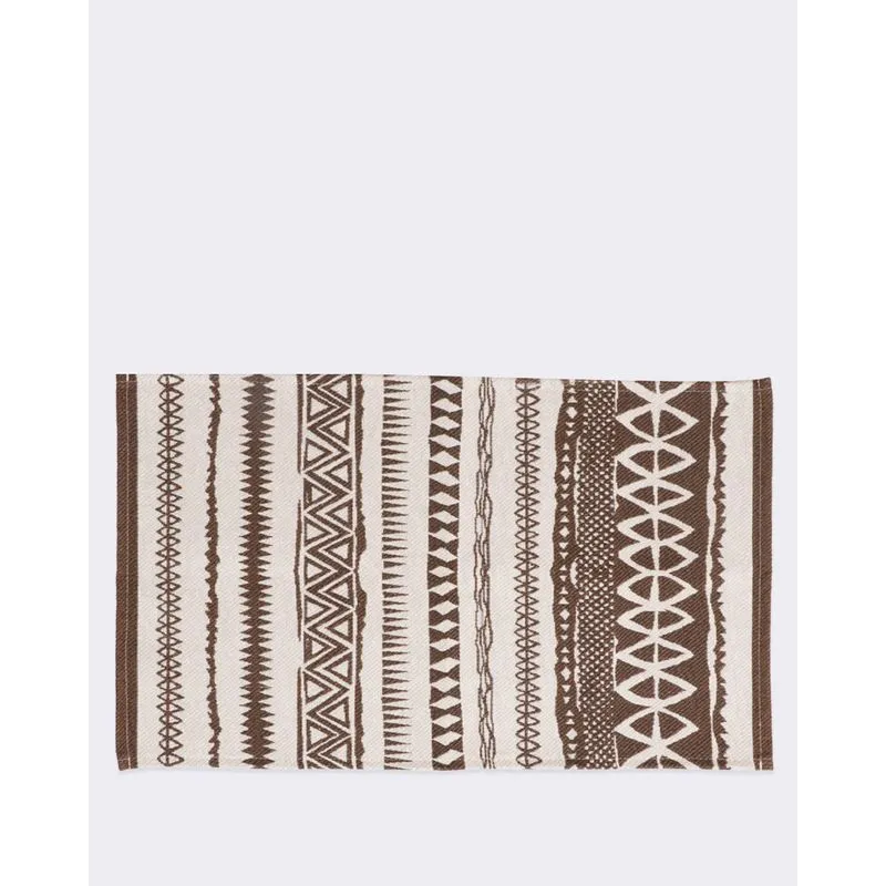 Tapete de Cozinha Indiano 40cm x 60cm Antiderrapante Marrom UN