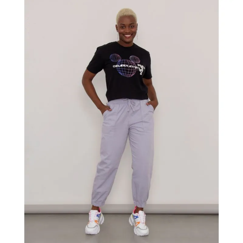 Calça Feminina Jogger Linho Lilás 40