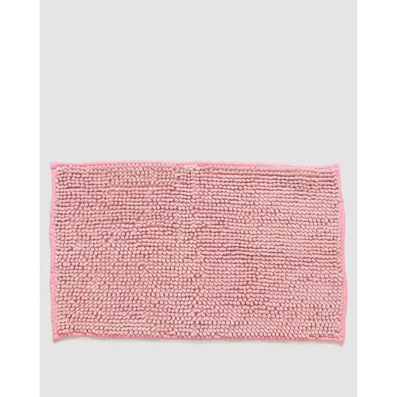 Tapete Bolinha Antiderrapante 38cm x 58cm Rosa Claro UN