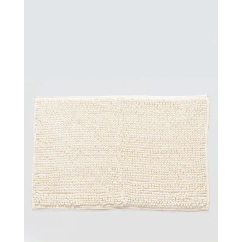 Tapete Bolinha Antiderrapante 38cm x 58cm Off White UN