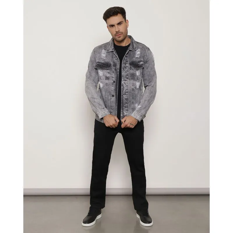 Calça Sarja Masculina Com Bolsos Preta 40