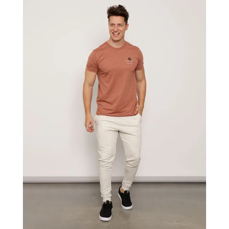 Calça Masculina Moletinho Jogger Mescla Cinza P