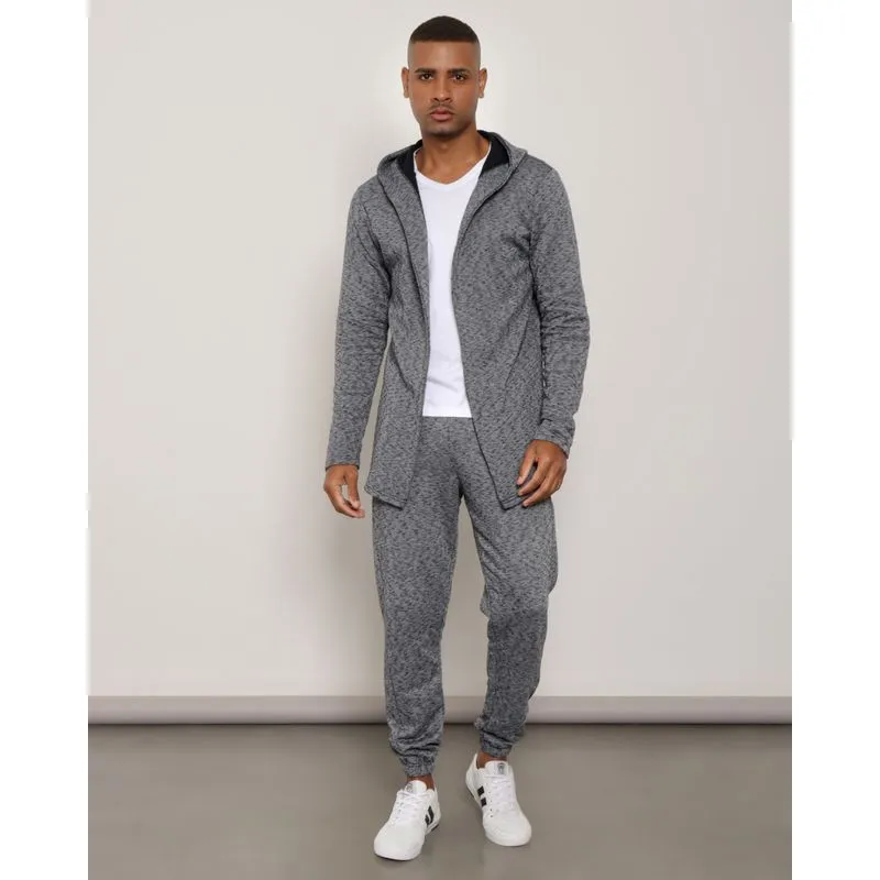 Calça Masculino Moletom Flanelada Jogger Cinza M