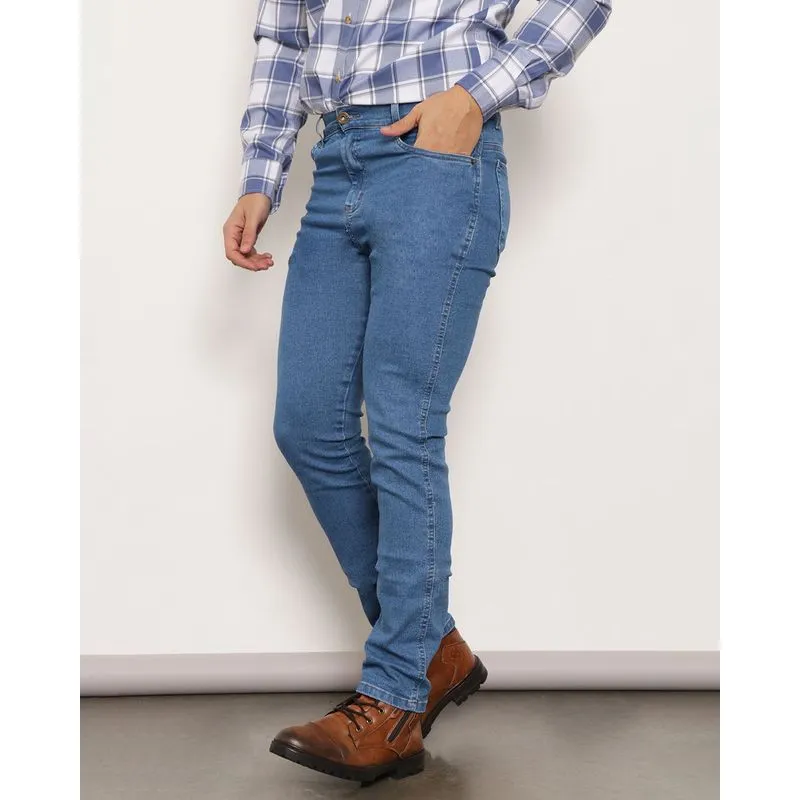 Calça Jeans Masculina Reta Azul 40