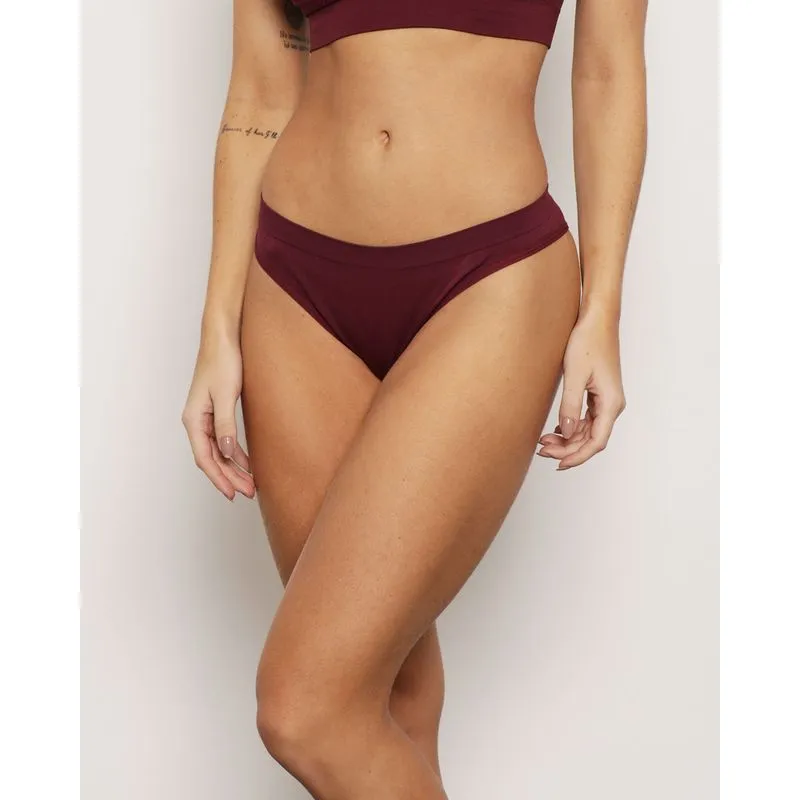 Calcinha Tanga Zee Rucci Sem Costura Vinho GG
