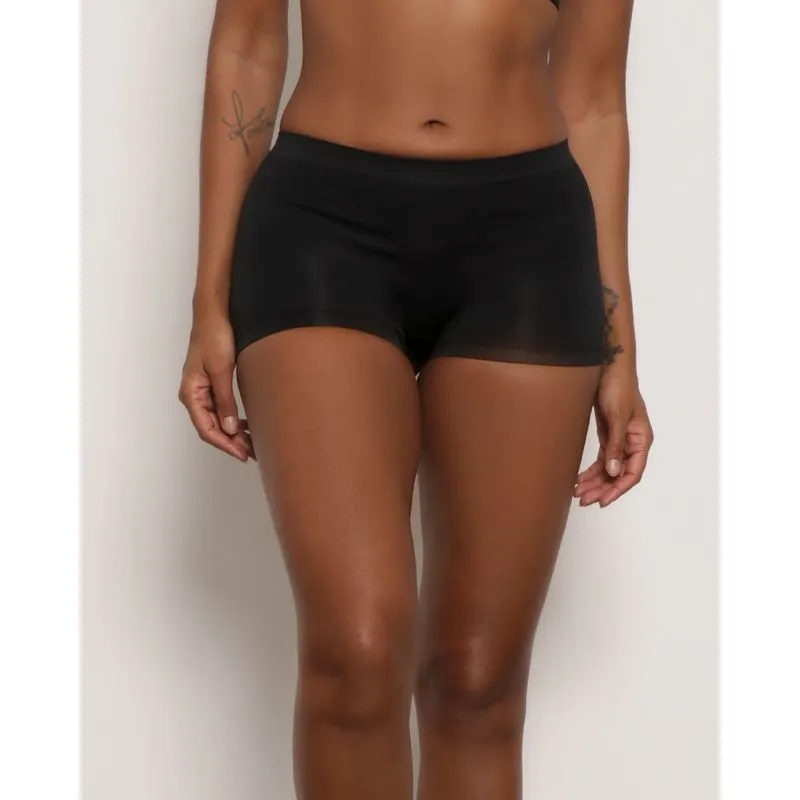 Calcinha Feminina Boxer Zee Rucci Sem Costura Preta GG