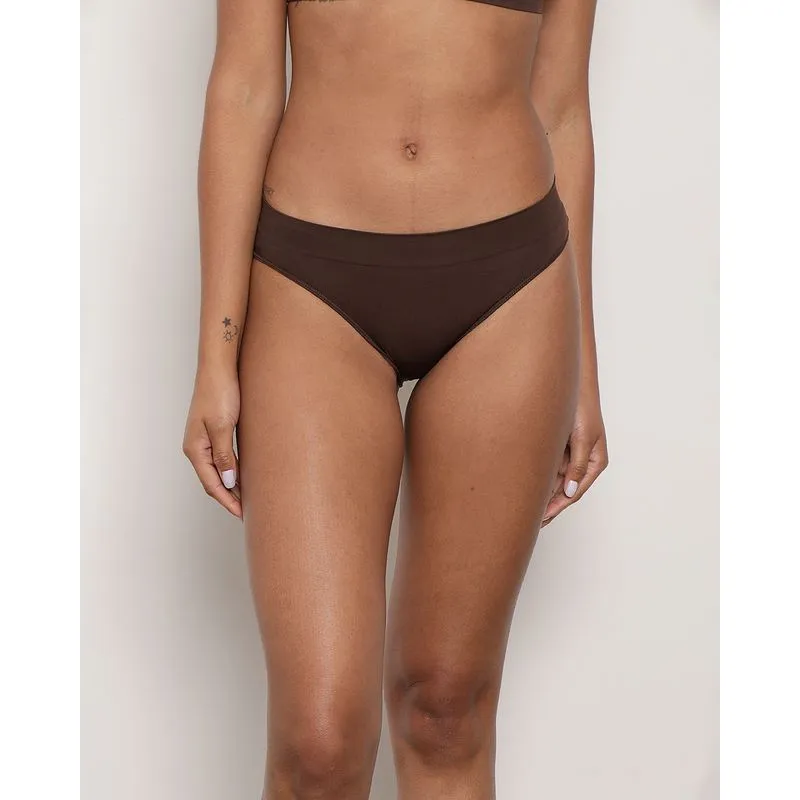 Calcinha Feminina Biquíni Zee Rucci Marrom GG