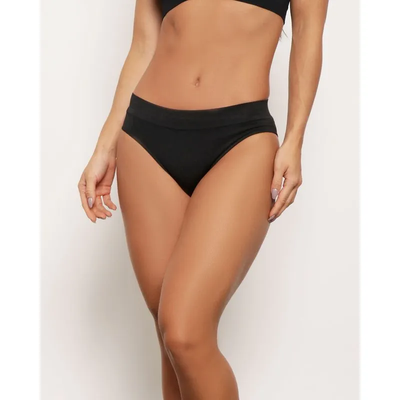 Calcinha Feminina Zee Rucci Biquíni Avulsa Sem Costura Preta GG