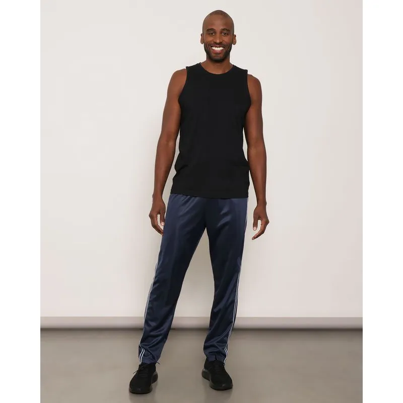 Calça Esportiva Masculina Reta Helanca Marinho P