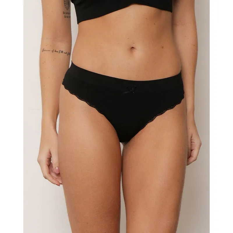 Calcinha Feminina Zee Rucci Sem Costura Biquíni Preta M