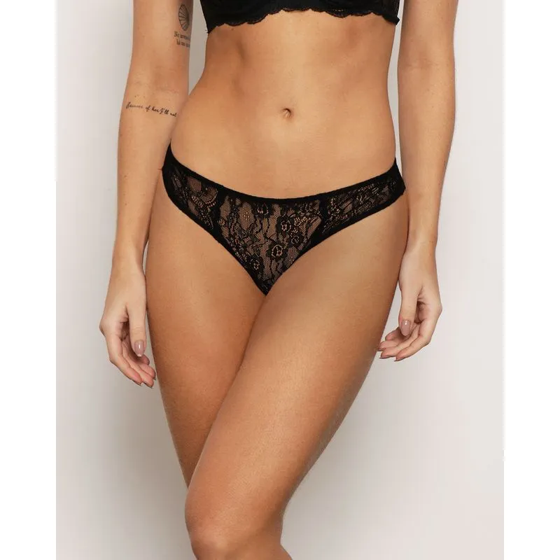 Calcinha Feminina Fio Renda Preta G