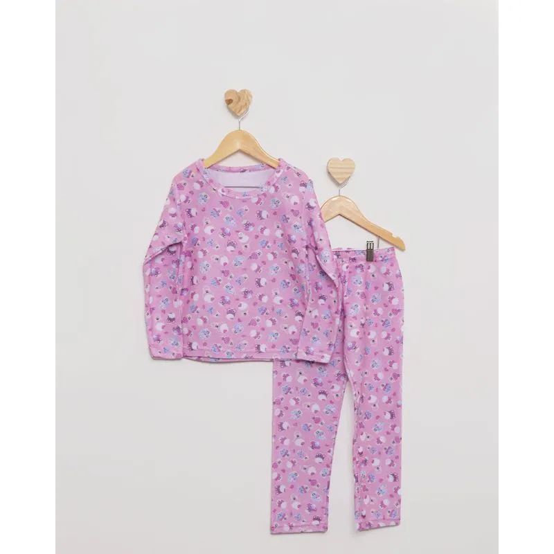 Pijama Juvenil Estampado Soft Rosa 10