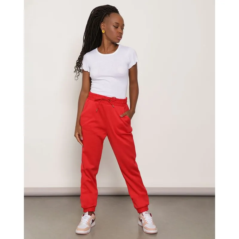 Calça Moletom Feminina Jogger Berry & Co. Vermelha P