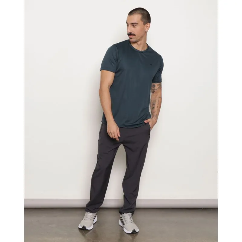 Calça Masculina Bolso Com Zíper Cinza GG