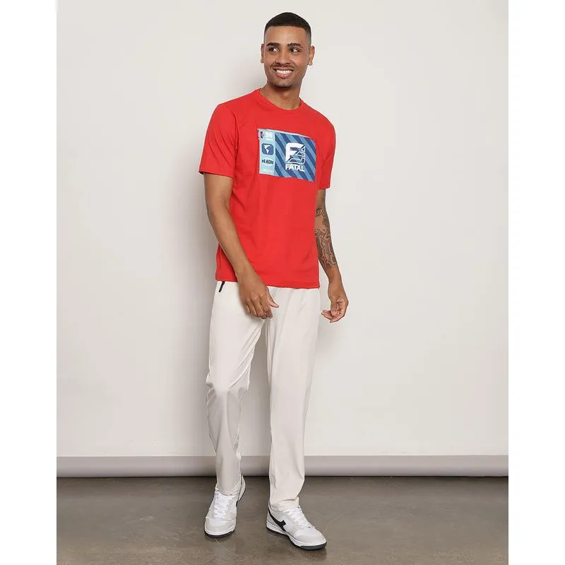 Calça Masculina Reta Bolso Zíper Com Cordão Off White GG