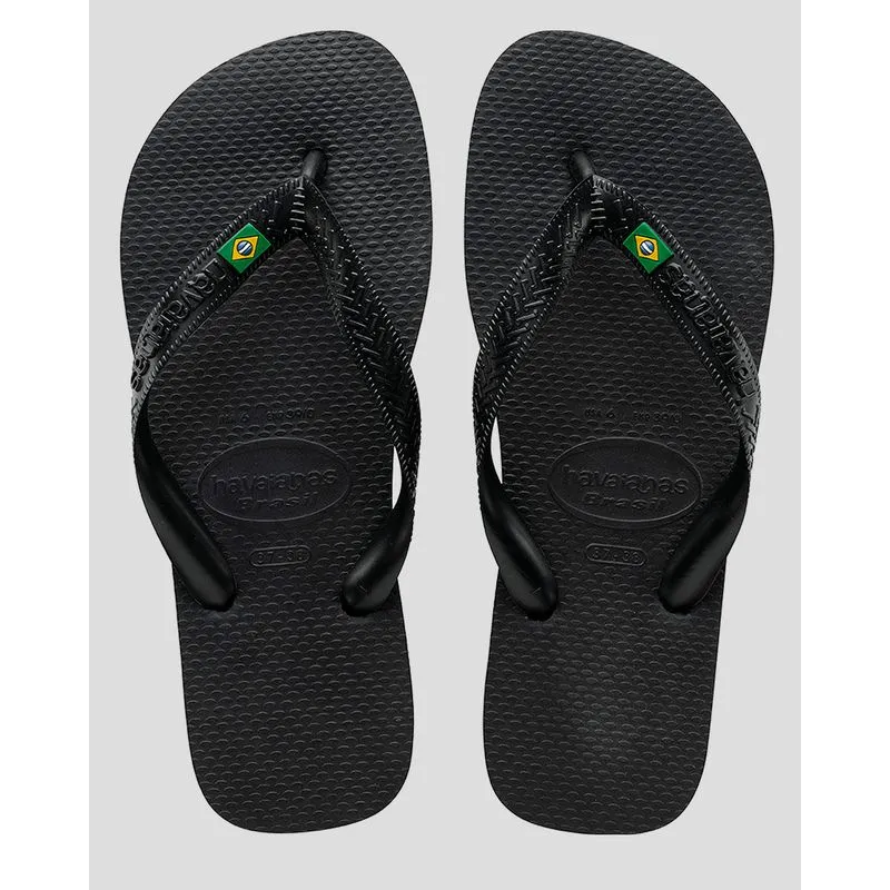 Chinelo Havaianas Masculino Brasil Preto 37/38