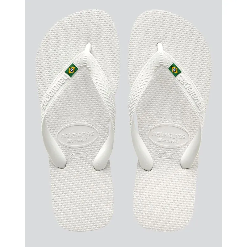 Chinelo Havaianas Masculino Brasil Branco 41/42