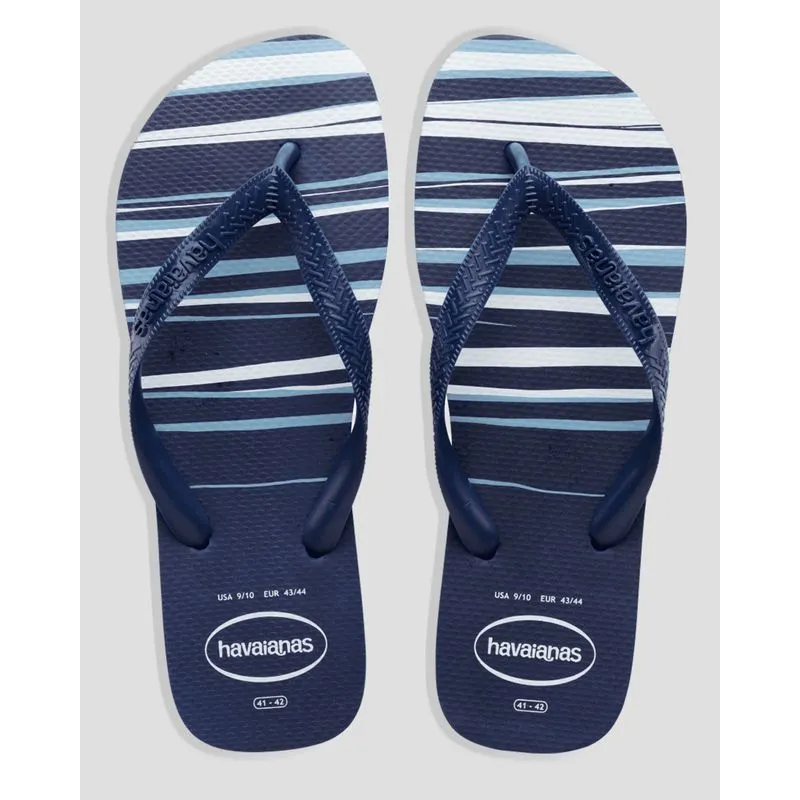 Chinelo Havaianas Masculino Top Basic Estampado Marinho 41/42