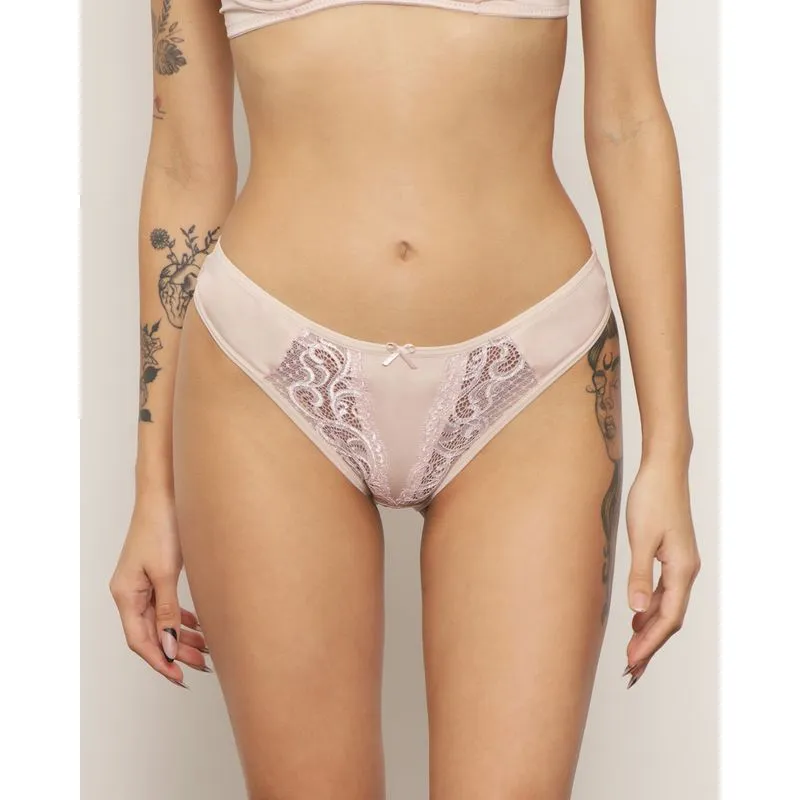 Calcinha Biquíni Feminina Renda Lacinho Rosa GG