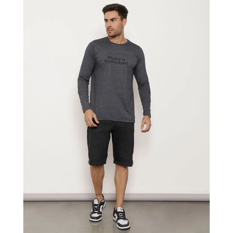 Bermuda Sarja Masculina Com Bolso Reta Preta 44
