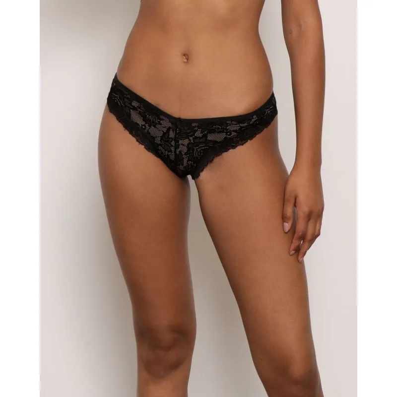 Calcinha Feminina Biquíni Renda Preta G