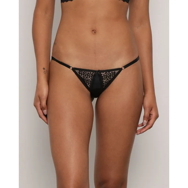 Calcinha Feminina String Renda Preta G