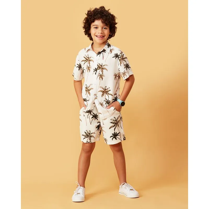 Infantil Estampa Tropical Branco 6