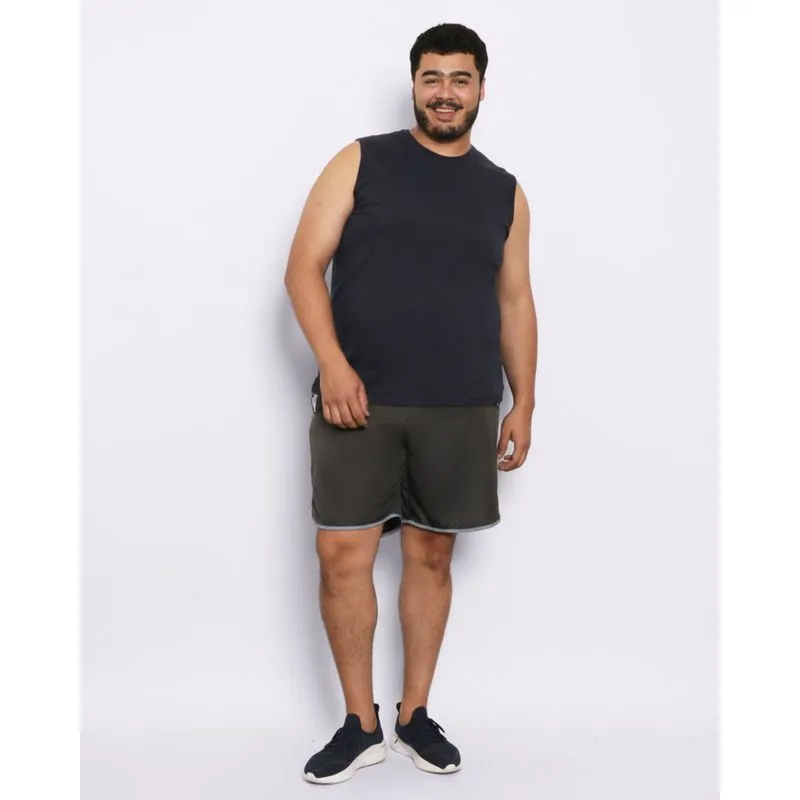 Bermuda Esportiva Plus Size Masculina com Bolsos Preta G2