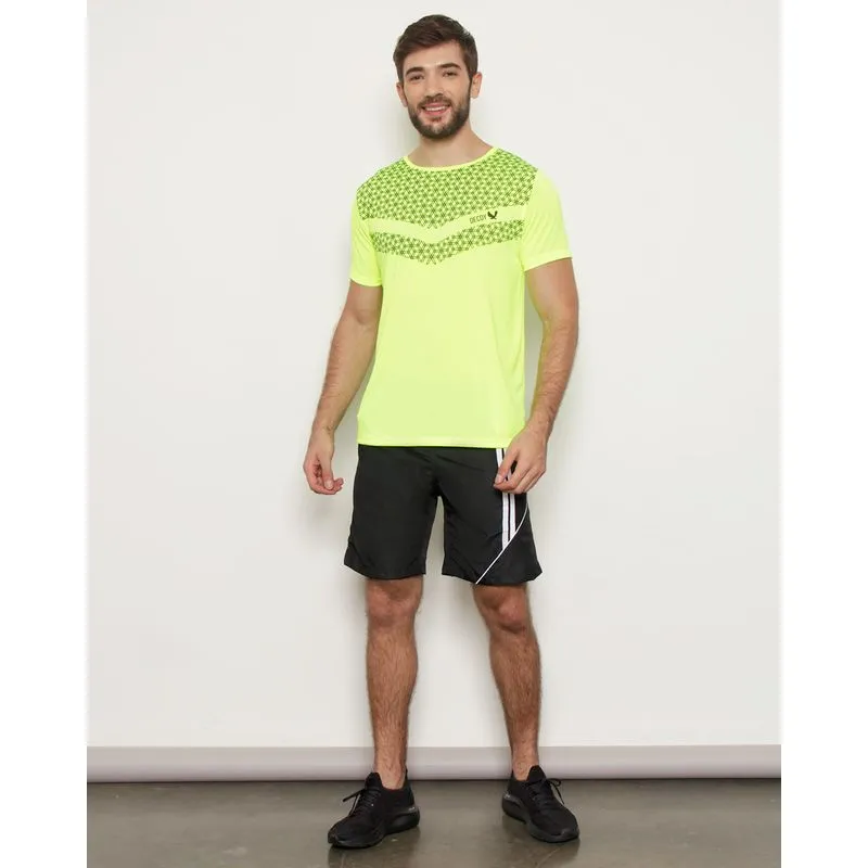 Bermuda Esportiva Masculina com Faixa e Recorte Preta G