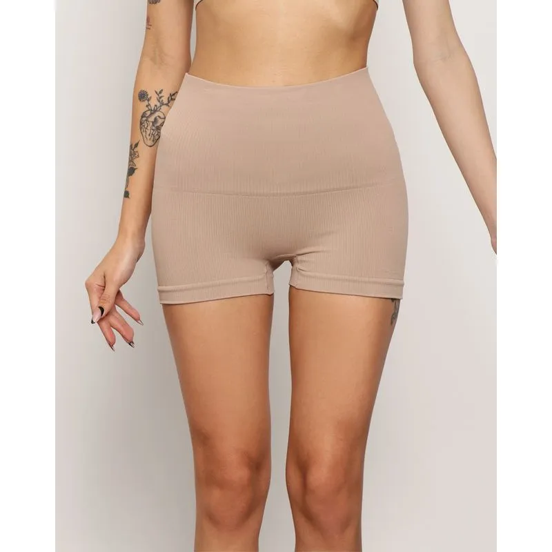 Calcinha Feminina Trifil Modeladora Alta Boxer Bege P