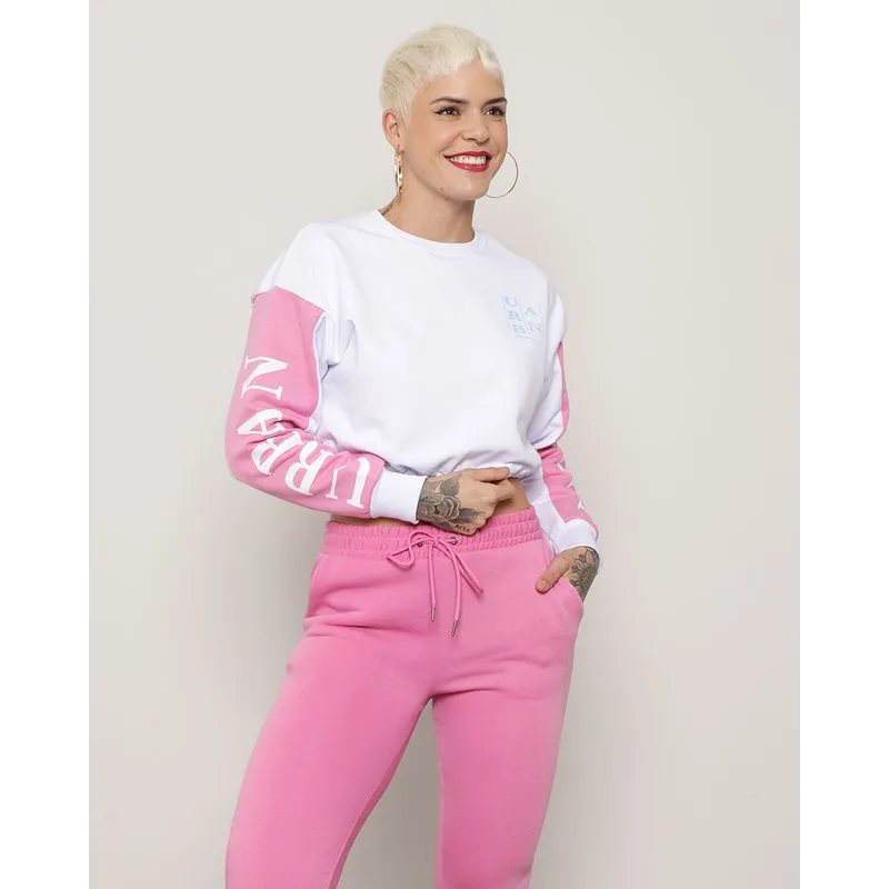 Blusa Feminina Moletinho Cropped Branca G