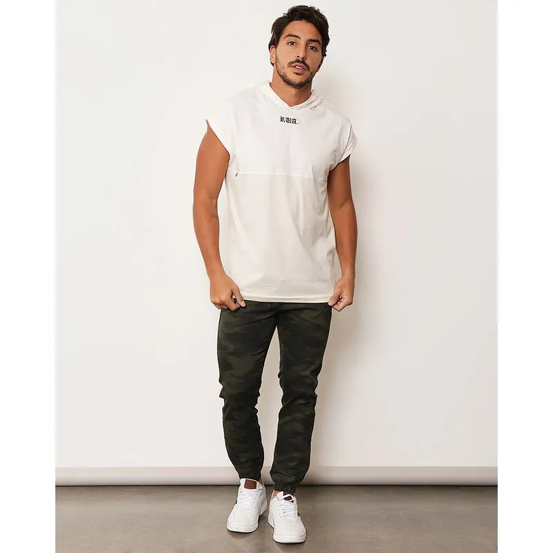 Calça Jeans Color Masculina Vizzy Jogger Camuflada Verde G