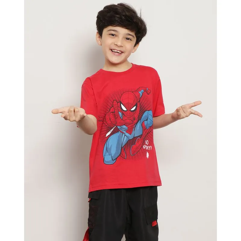 Camiseta Infantil Manga Curta Marvel Homem Aranha Vermelha 10