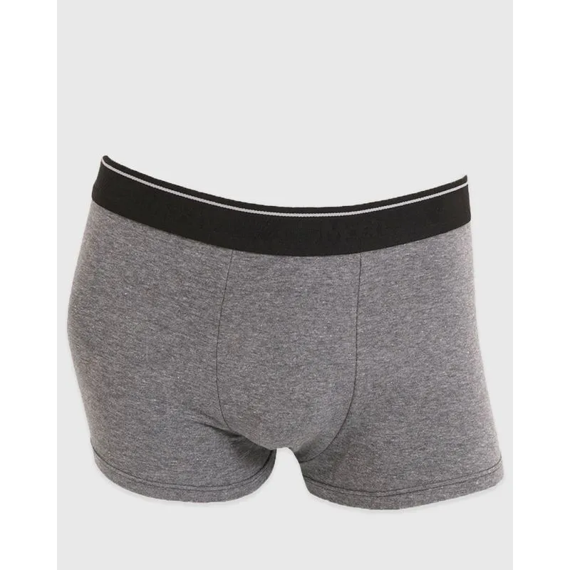 Cueca Masculina Boxer Mash Algodão Cinza GG