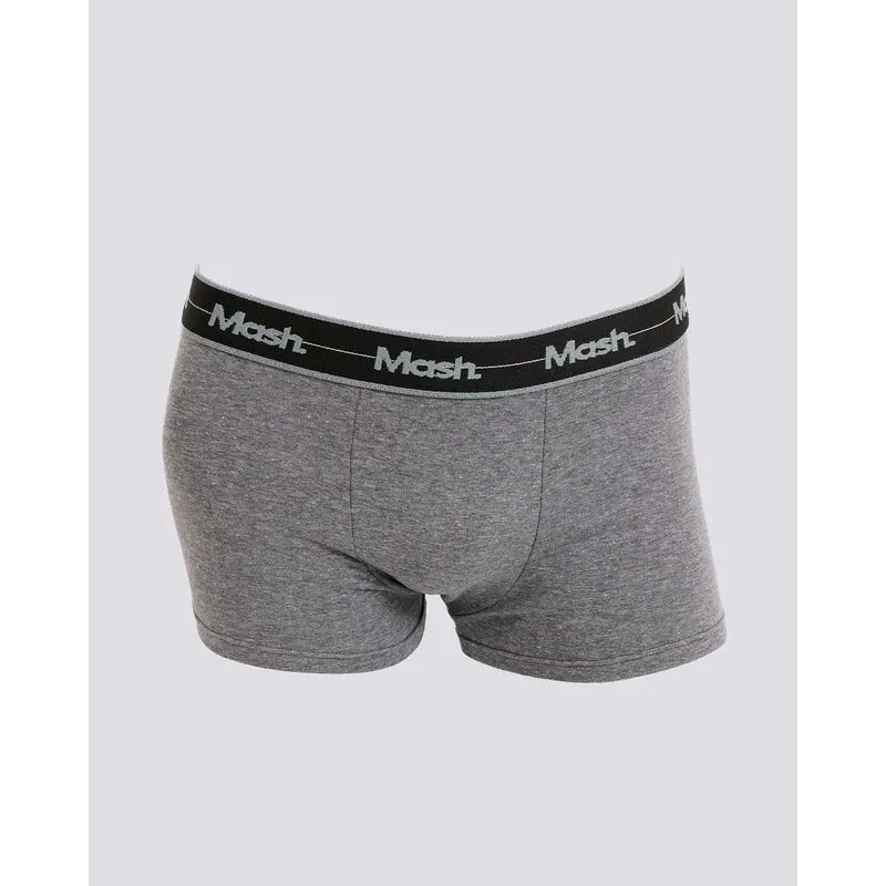Cueca Masculina Mash Boxer Básica Cinza P