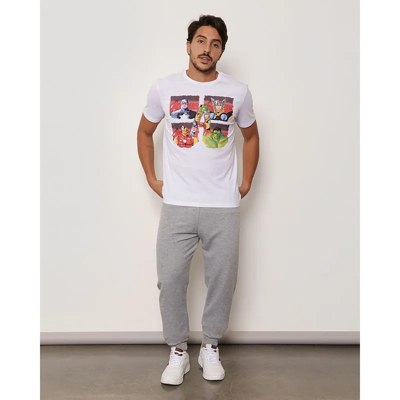 Calça Masculina Moletom Flanelada Jogger Cinza P