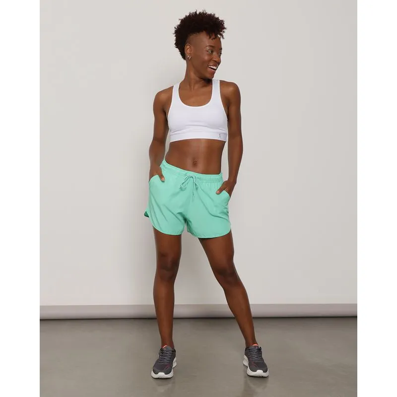 Short Feminino Fitness Boxer Verde G