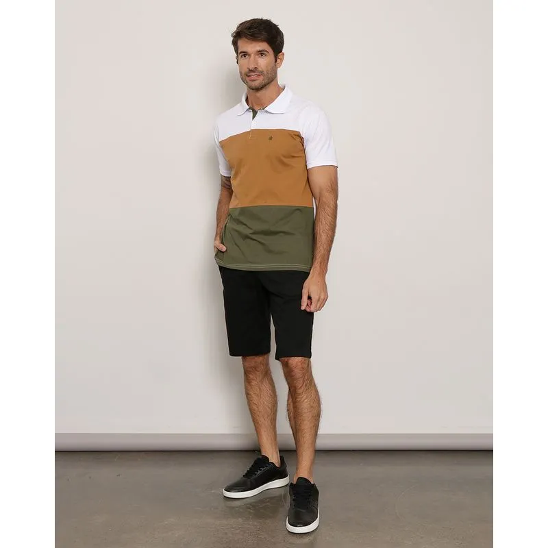 Bermuda Masculina Sarja Vizzy Reta Preto 42