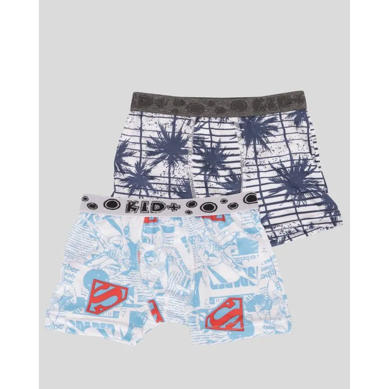 Kit 2 Cuecas Infantil Menino Boxer Estampa e Cores Sortidas Cores Sortidas 4
