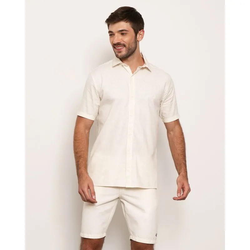 Camisa Masculina Manga Curta Flamê Off White G