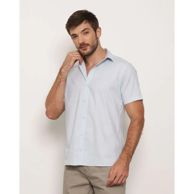 Camisa Masculina Manga Curta Flamê Azul P