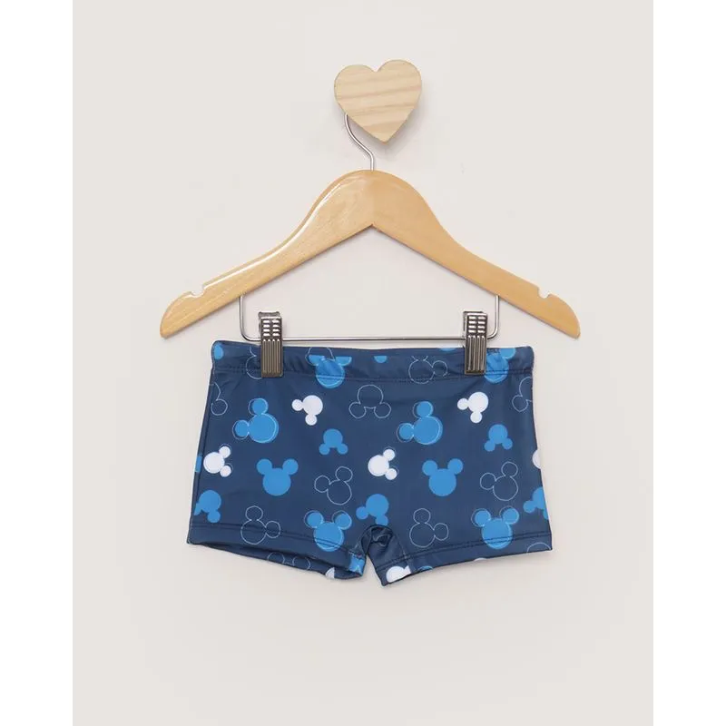 Sunga Bebê Boxer Disney Mickey Mouse Azul 1