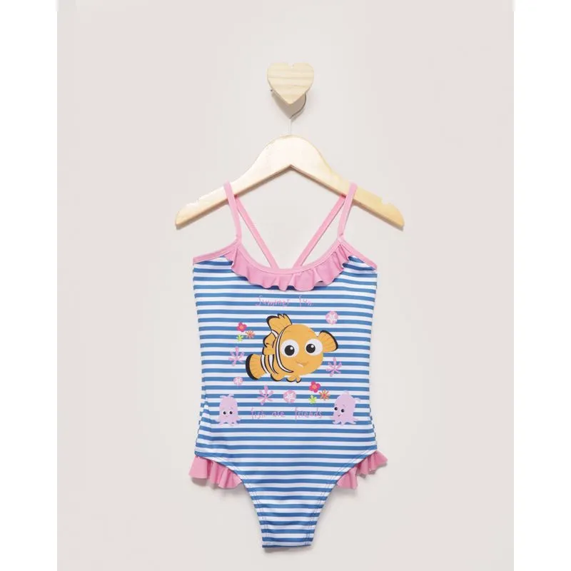 Maiô Bebê Alcinha Disney Estampa Nemo Rosa 2