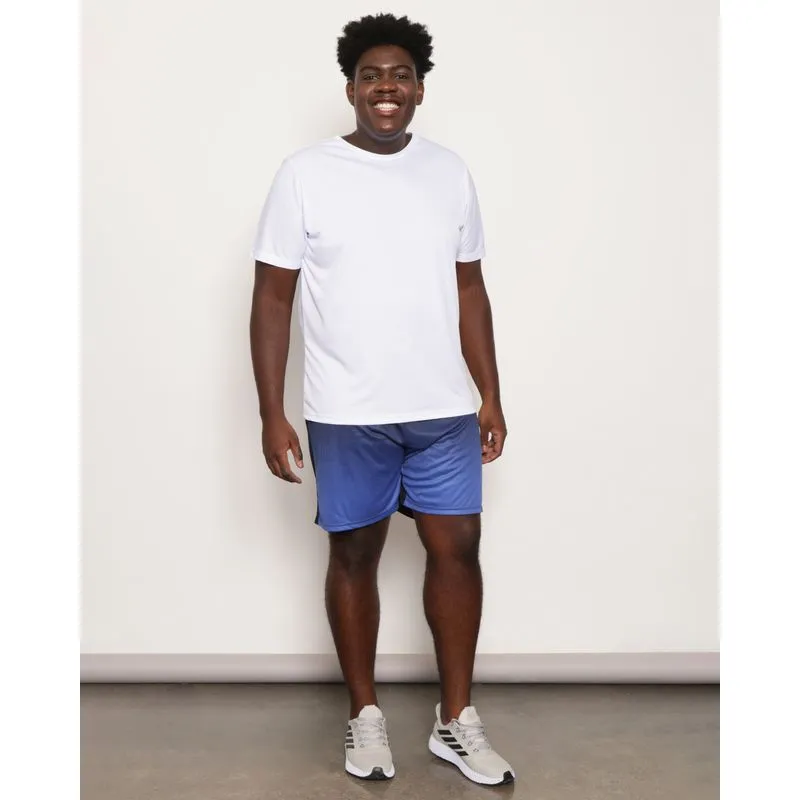 Bermuda Esportiva Plus Size Masculina Degradê Azul G3